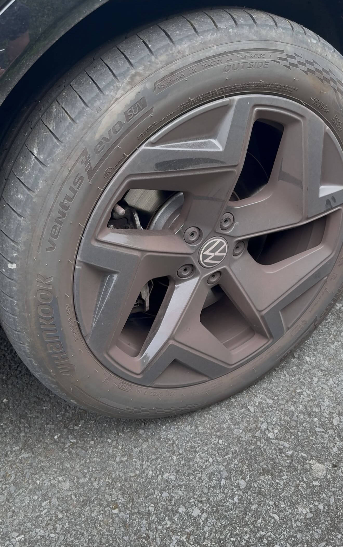 Wheels before clean